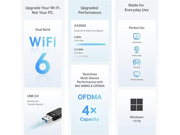 TP-Link AX3000 USB Wi-Fi 6 Adapter