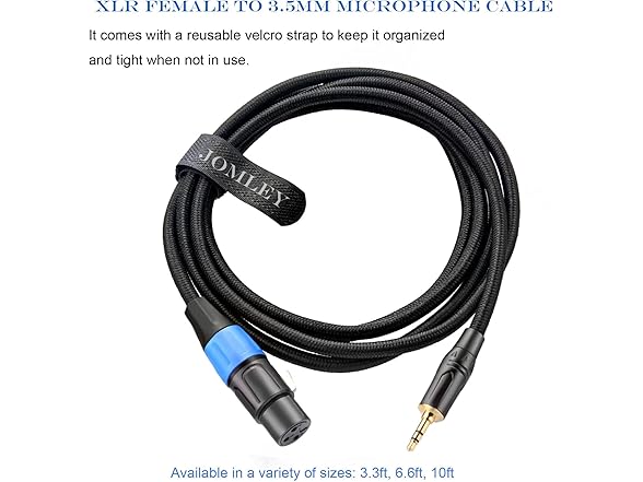 XLR to 3.5mm Microphone Cable