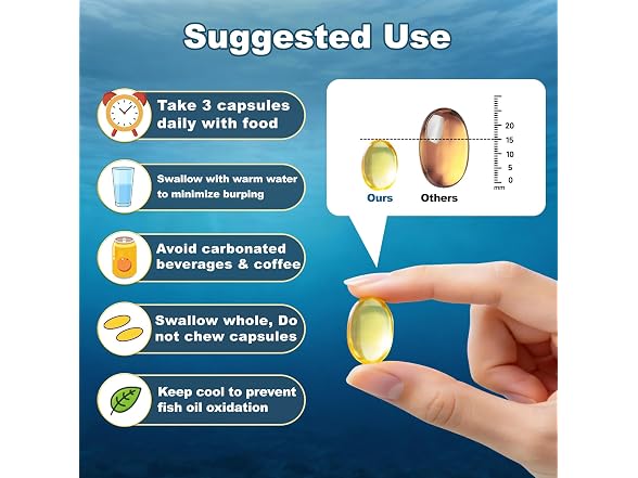 JME Omega 3 Fish Oil Supplement 2500mg