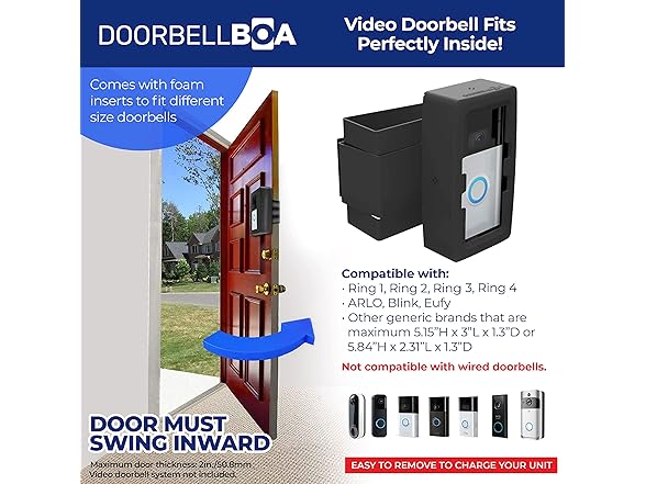 DOORBELLBOA DoorbellBoa Anti-Theft Video Doorbell Door