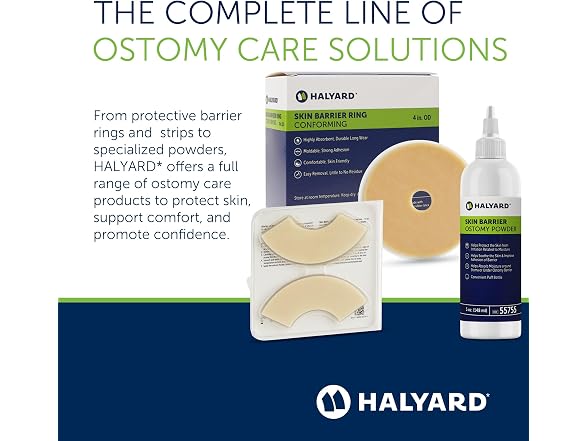 HALYARD Ostomy Elastic Half-Circle Hydrocolloid