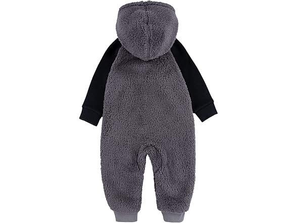 Nike (9 Months) Baby`s Faux Sherpa Hooded Coverall