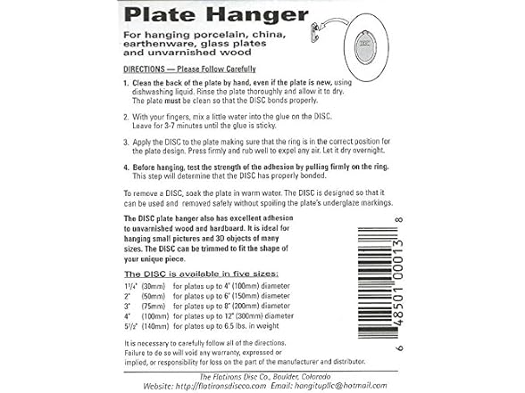Large Plate Hanger Set (4-4 Inch Hangers)