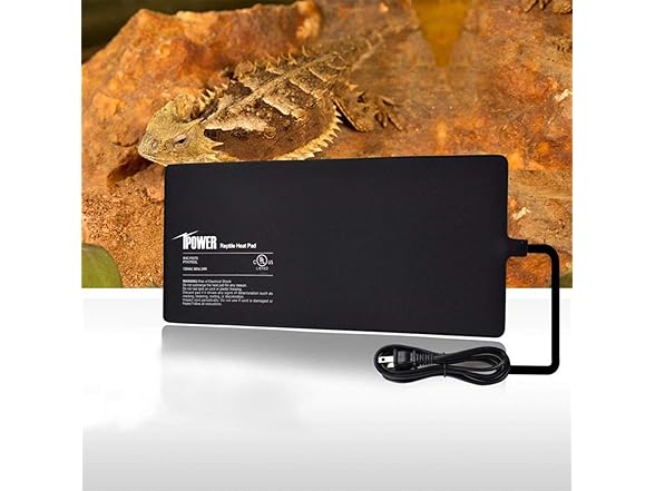 iPower 8 by 12-Inch Reptile Heat Mat Under Tank
