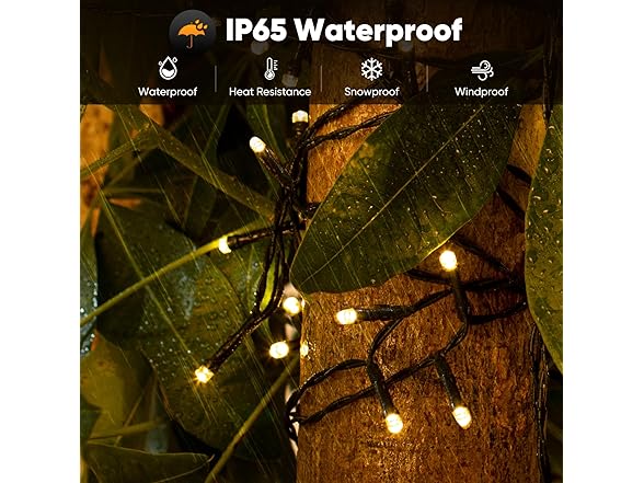 Brightever 2-Pack Solar String Lights Outdoor