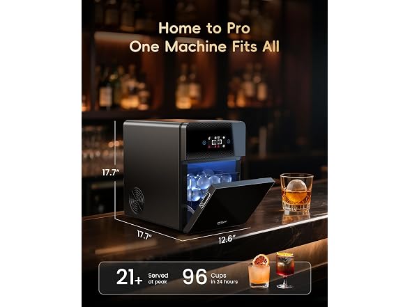 ecozy 2.4in Clear Ice Ball Maker