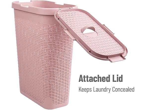 FH Group Mind Reader 40L Slim Laundry Hamper, Clo