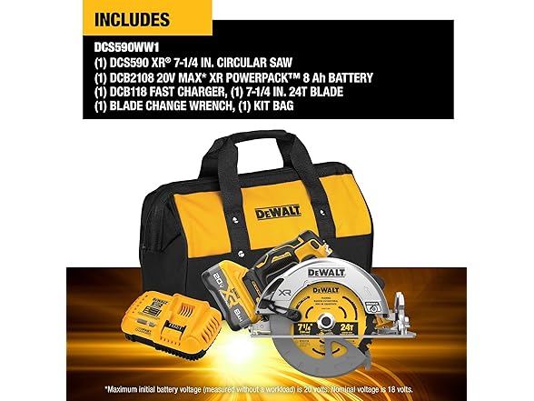 DEWALT DCS590WW1 Cordless Circular Saw Kit