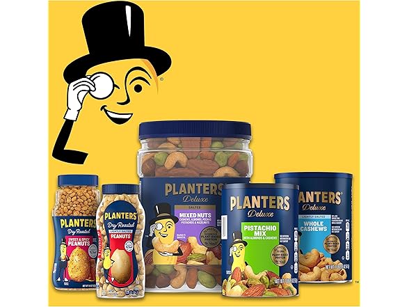 PLANTERS Deluxe Honey Roasted Whole Cashews