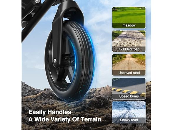 POWET Electric Wheelchairs for Adult, Foldable Lightweight  (Open Box)