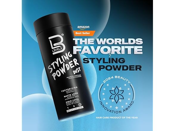 (3 Pack) Level 3 Styling Powder, Dust, 2.1 oz