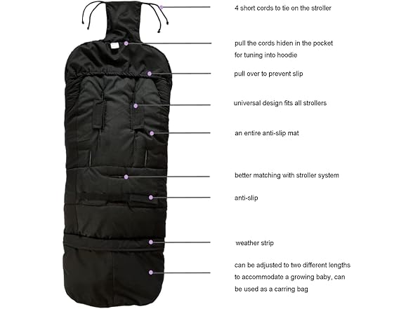 funlife Universal Stroller Bunting Bag