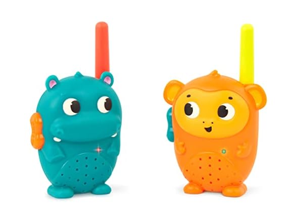 B. toys- Hippo & Monkey Walkie-Talkies