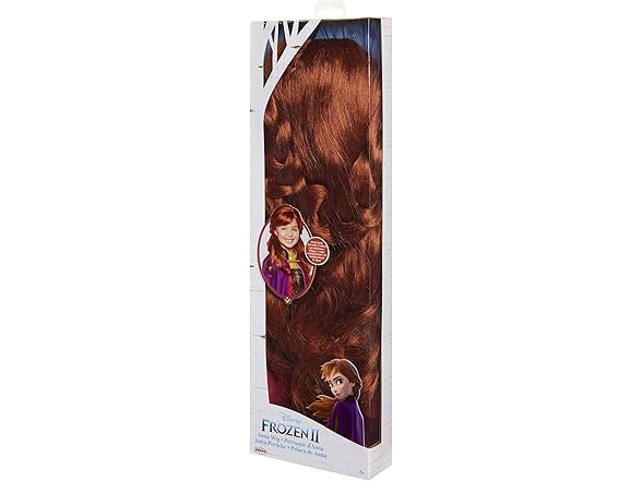 Disney Frozen 2 Anna Wig, 18" Long Flowing Red Hair