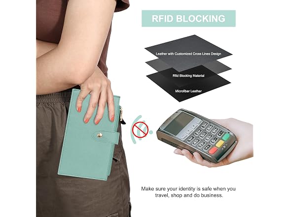 Travelambo RFID Wallet, Women's Large