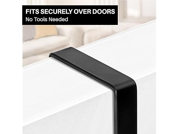 LYNK PROFESSIONAL® HOME™ Over Door Hooks Rack - 8 Hook Over Door Hanger 