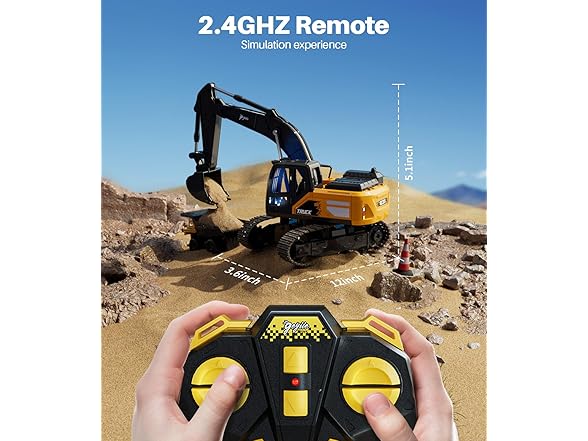 Geyiie Remote Control Digger Toy