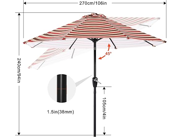 ABCCANOPY 9FT Patio Umbrella