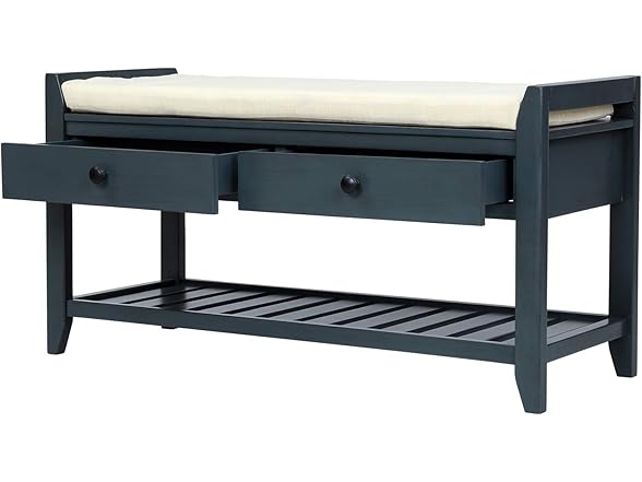SPOFLYINN Shoe Bench, Entryway Storage Bench (Open Box)