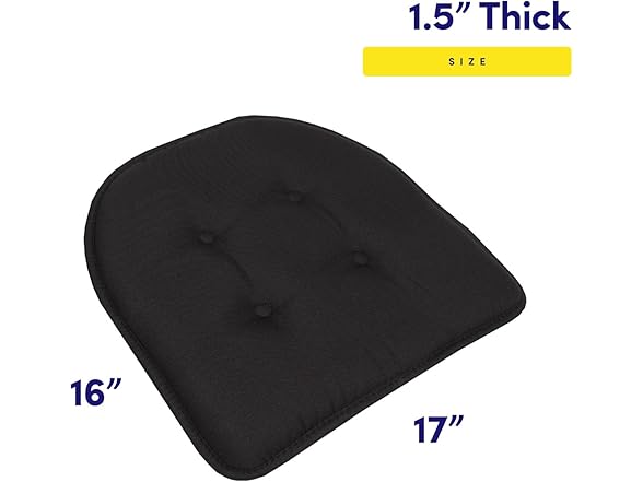 Solid Memory Foam Chair Cushions