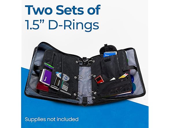 Case-it The Dual 2-in-1 Zipper Binder