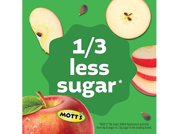 20PK Mott's No Sugar Added Applesauce 3 Flavor Variety