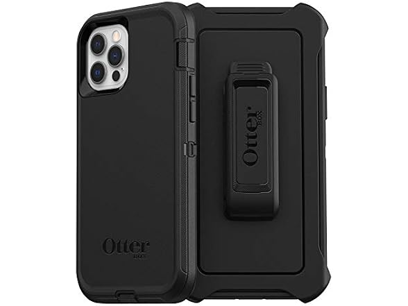 OtterBox iPhone 12/12 Pro Defender Case Black