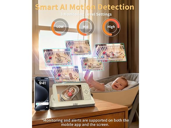 ALIOBC Baby Monitor W/ Camera and Audio