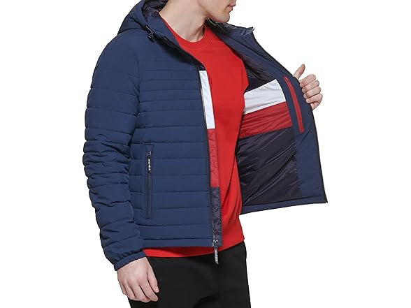 Tommy Hilfiger Tommy Hilfiger Men's Stretch Poly Hooded