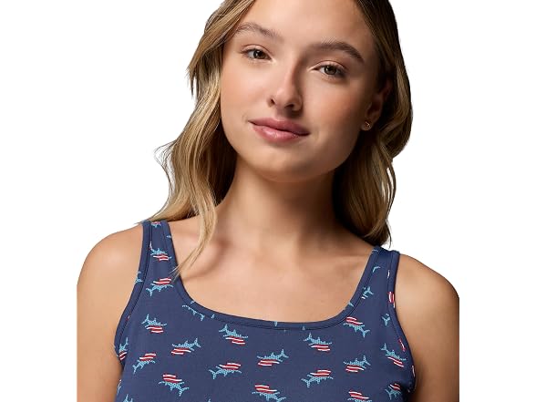 Columbia Women Pfg Dress Nocturnal Bluefin Pride