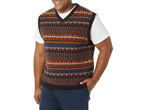 Deep Brown Fair Isle