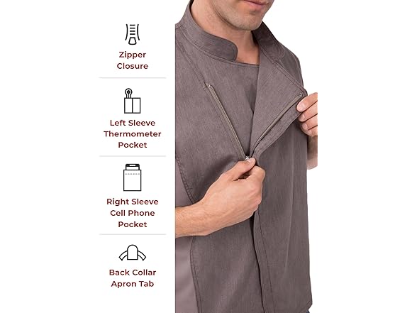 Chef Works Men's Hartford Chef Coat (L)