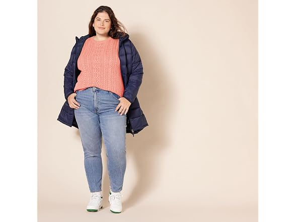 Amazon Essentials Women Soft Cotton Cable Sweater