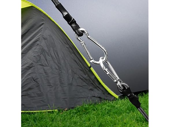 Bungee Cords Carabiner 12/18/24" 6pc