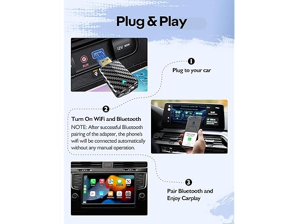 PTGTO Pro Mini Wireless CarPlay Adapter