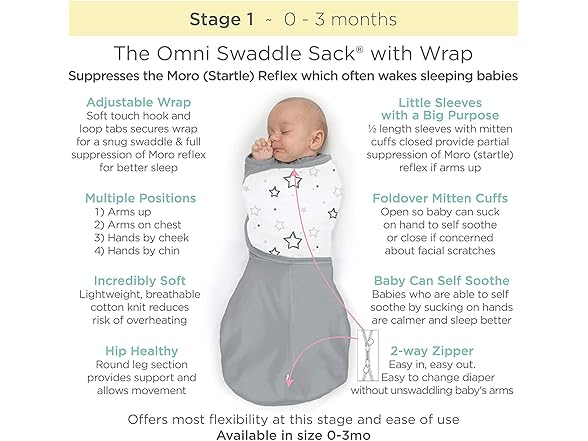 Amazing Baby Newborn Omni Swaddle Sack