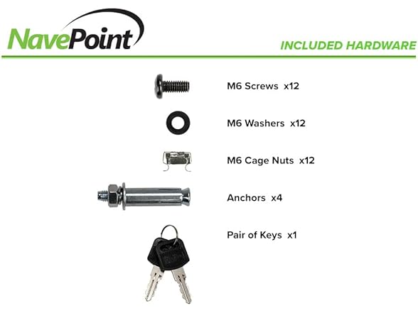 NavePoint 6U Server Cabinet with Hinged