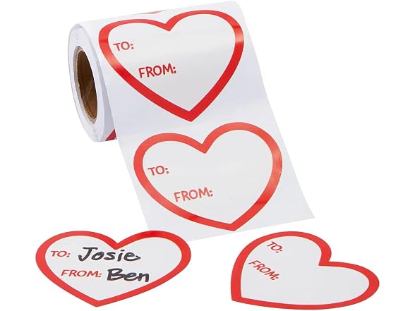 Fun Express 2 1/2" Valentine's Day Heart to/from Heart Sticker