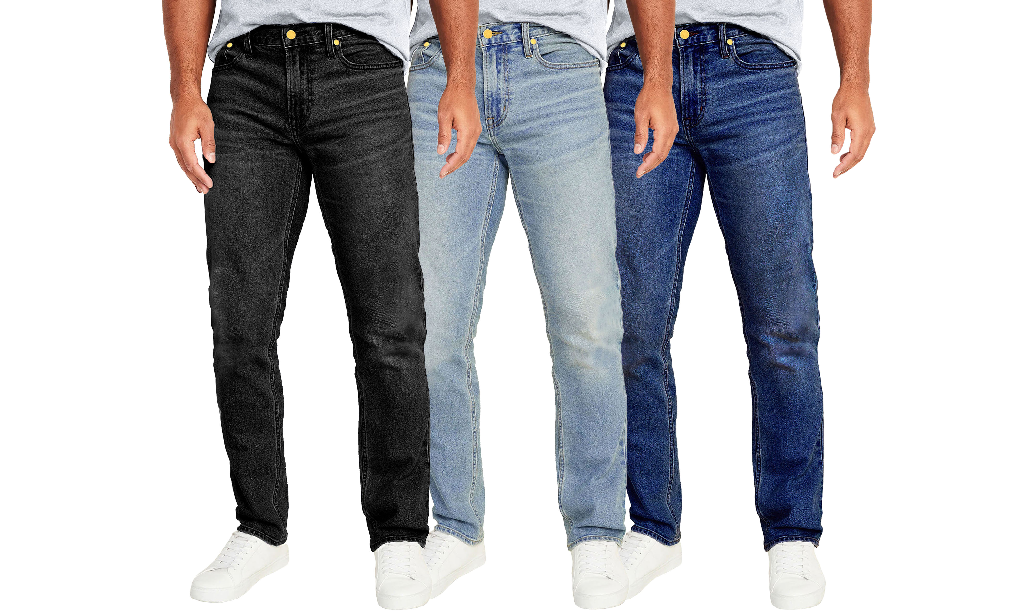 Men's Straight Flex Stretch Jeans 31" Inseam - Gallery 12