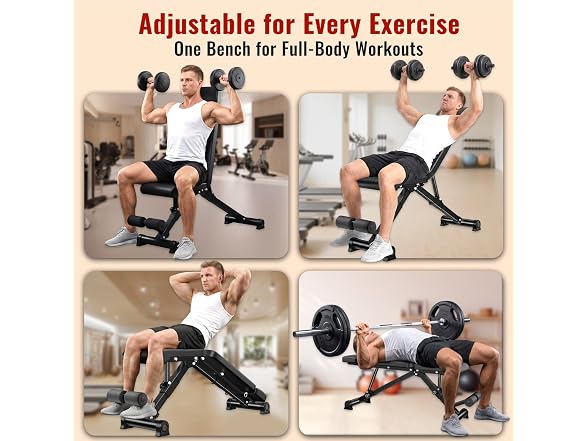 Herogift Adjustable Weight Bench