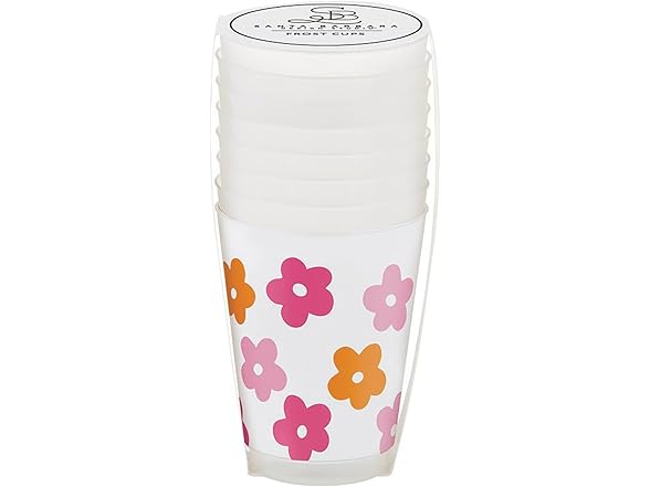 Santa Barbara Cups 8-Count Plastic Frost Cups
