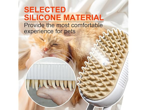 Farocup 4-in-1 Steam Brush for Pets