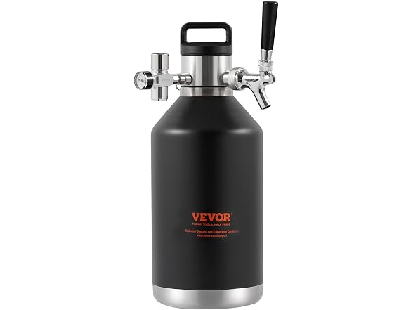 VEVOR Beer Growler Tap System, 128Oz 4L
