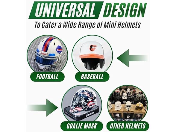 Mini Football Helmet Display Case