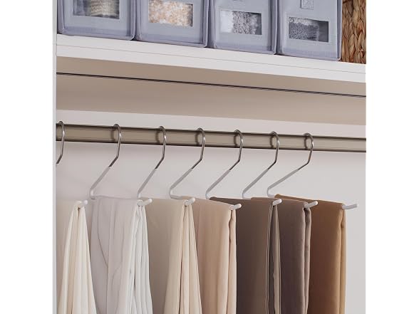 CROS 20 Pack Non-Slip Pants Hangers White