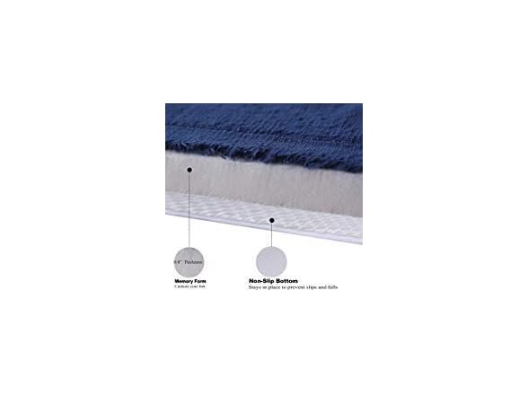 WPM WORLD PRODUCTS MART Memory Foam Bath Mat-