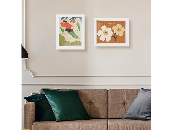 Shadow Box Frame 8x10 - 3 Pack Wood