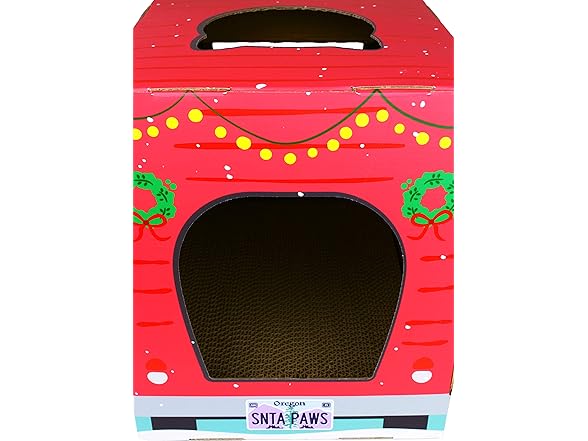 American Cat Club Christmas Cat House and Scratcher