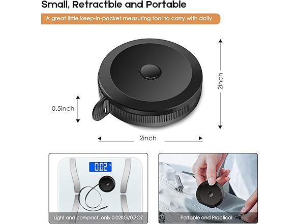 iBayam Tape Measure, 2 Pack, 60"