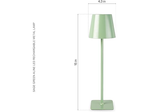 Mikasa Sage Green Cordless LED Lamp